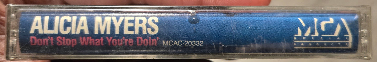 Alicia Myers "Don't Stop What You're Doin'"-Cassette Tapes-UnDigable Digs