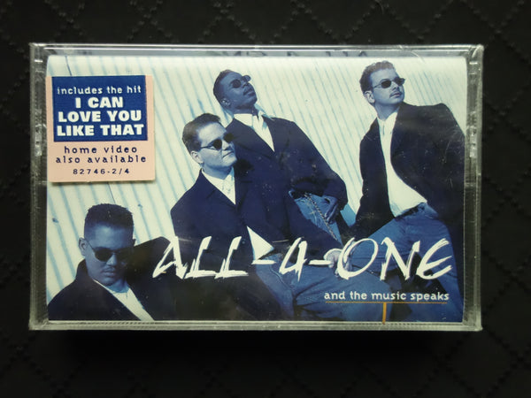 All-4-One "And The Music Speaks"-Cassette Tapes-UnDigable Digs