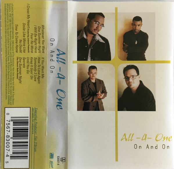 All-4-One "On And On"-Cassette Tapes-UnDigable Digs
