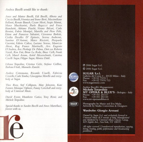 Andrea Bocelli "Amore" (CD)-CDs-UnDigable Digs