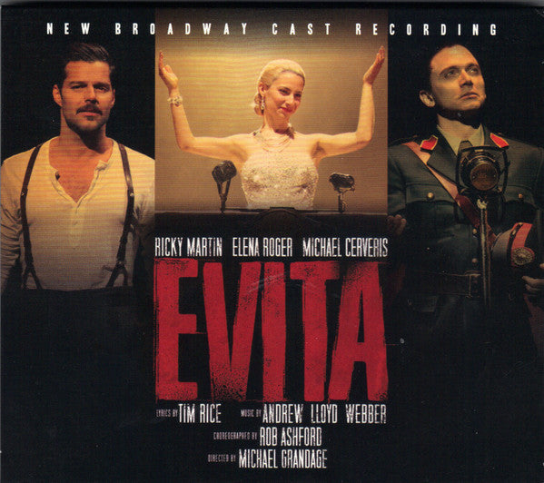 Andrew Lloyd Webber, Ricky Martin, Elena Roger, Michael Cerveris "Evita" (New Broadway Cast Recording) (2xCD)-CDs-UnDigable Digs