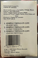 Angela Charles (and guest artist Jerry Butler) "Simple Things In Life" (Single)-Cassette Tapes-UnDigable Digs