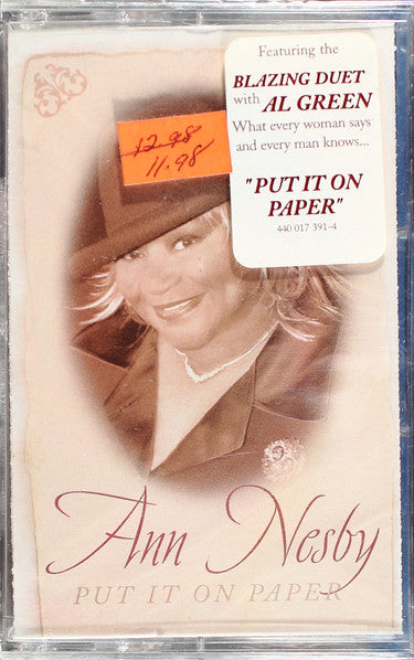 Ann Nesby "Put It On Paper"-Cassette Tapes-UnDigable Digs