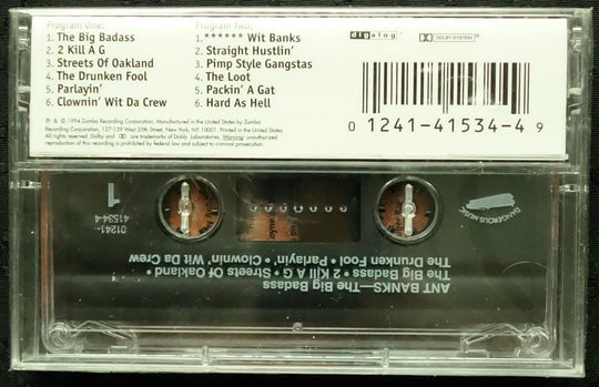 Ant Banks "The Big Badass"-Cassette Tapes-UnDigable Digs