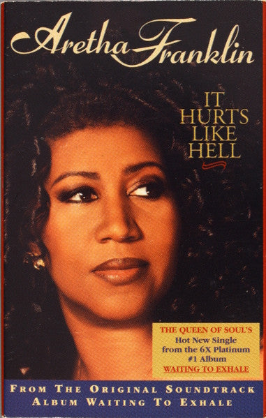 Aretha Franklin "It Hurts Like Hell" (Cassette Single)-Cassette Tapes-UnDigable Digs