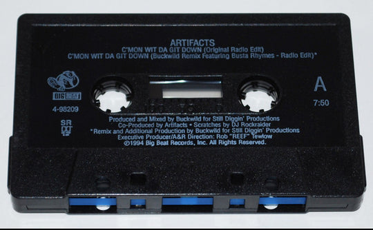 Artifacts "C'mon Wit Da Git Down" (Single)-Cassette Tapes-UnDigable Digs
