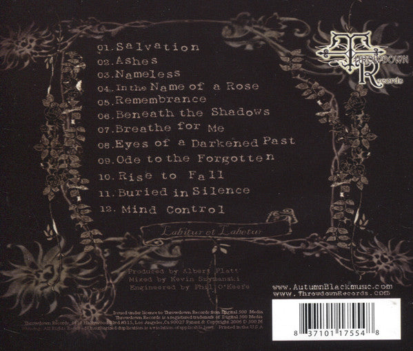 Autumn Black "Beneath The Shadows" (CD)-CDs-UnDigable Digs