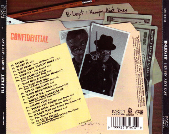 B-Legit "Hempin' Ain't Easy" (CD)-CDs-UnDigable Digs