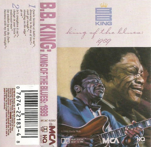 B.B. King "King Of The Blues: 1989"-Cassette Tapes-UnDigable Digs