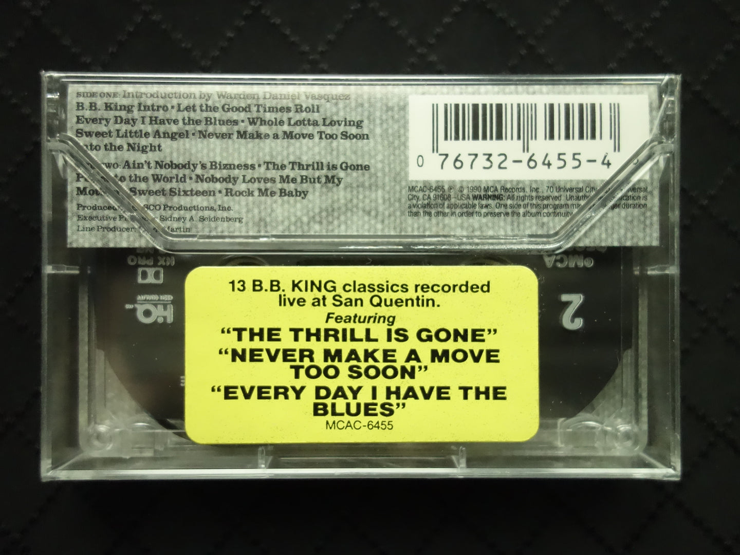 B.B. King "Live At San Quentin"-Cassette Tapes-UnDigable Digs