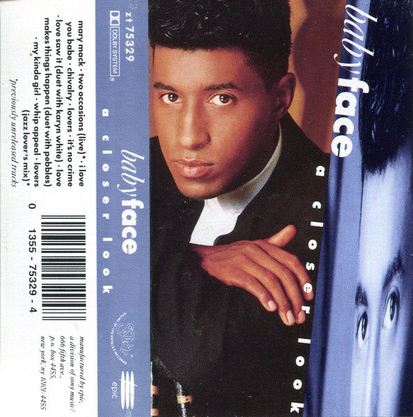 Babyface "A Closer Look "-Cassette Tapes-UnDigable Digs