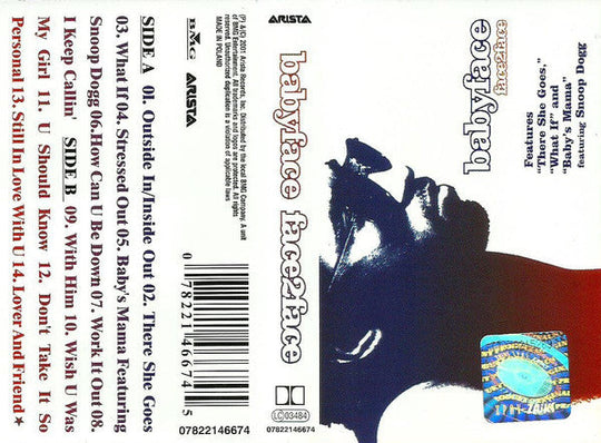 Babyface "Face2Face"-Cassette Tapes-UnDigable Digs