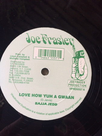 Bajja Jedd / Private P. "Love How Yuh A Gwaan / Youth Insecure" (12" Single)-Vinyl Records-UnDigable Digs