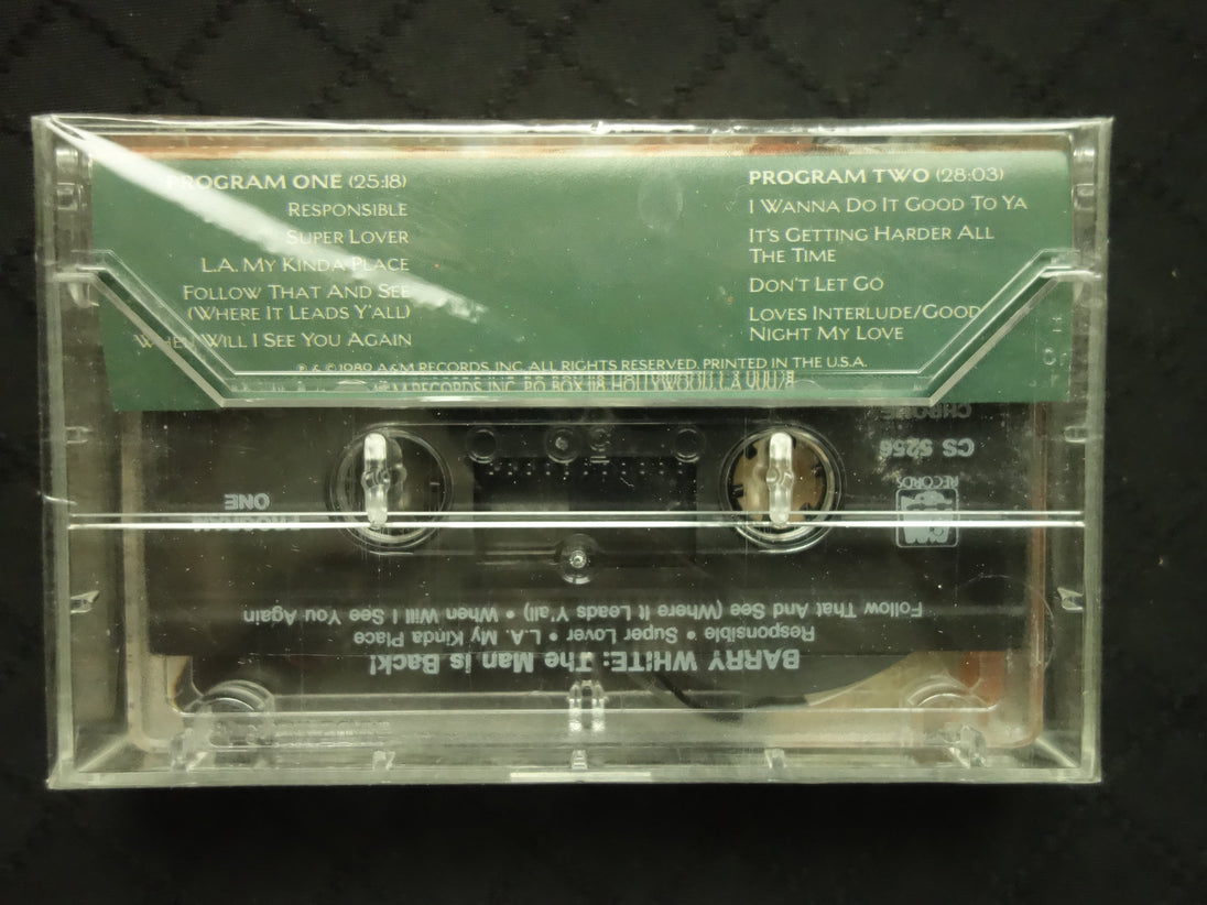 Barry White "The Man Is Back"-Cassette Tapes-UnDigable Digs