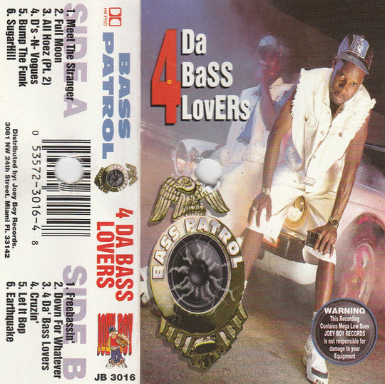 Bass Patrol "4 Da Bass Lovers"-Cassette Tapes-UnDigable Digs