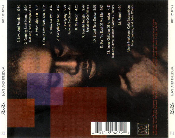 BeBe Winans "Love & Freedom" (CD)-CDs-UnDigable Digs