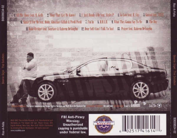 Beanie Sigel "The Solution" (CD)-CDs-UnDigable Digs
