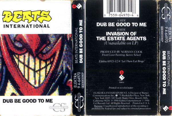 Beats International "Dub Be Good To Me" (Single)-Cassette Tapes-UnDigable Digs