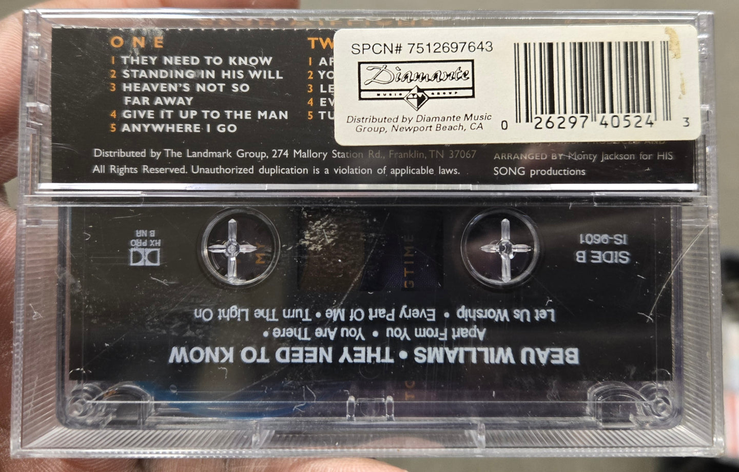 Beau Williams "They Need to Know"-Cassette Tapes-UnDigable Digs