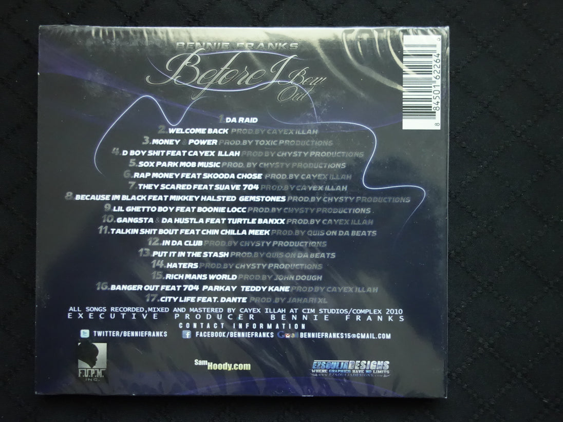 Bennie Franks "Before I Bow Out" (CD)-CDs-UnDigable Digs