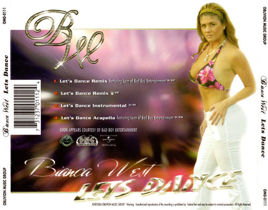 Bianca West "Lets Dance" (CD Single)-CDs-UnDigable Digs
