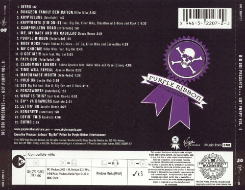 Big Boi Presents... Purple Ribbon Allstars "Got Purp? Vol. II" (CD)-CDs-UnDigable Digs
