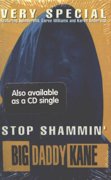Big Daddy Kane "Very Special/Stop Shammin'" (Single)-Cassette Tapes-UnDigable Digs