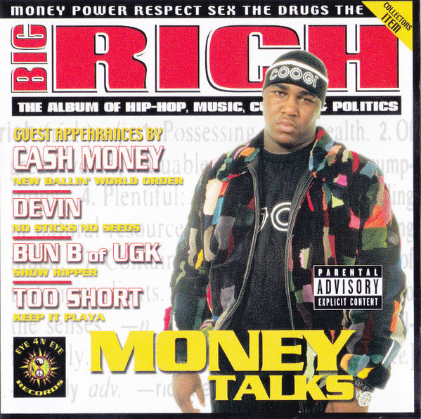 Big Rich "Money Talks" (CD)-CDs-UnDigable Digs