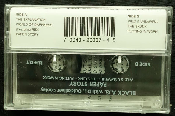 Black A.G. Featuring D.J. Quicksilver Cooley "Paper Story"-Cassette Tapes-UnDigable Digs