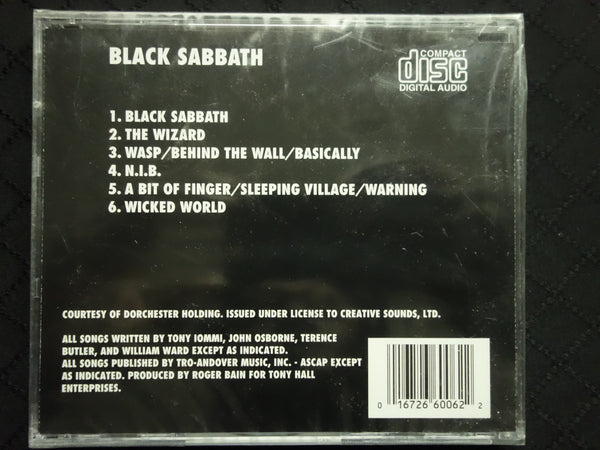 Black Sabbath "Black Sabbath" (CD)-CDs-UnDigable Digs