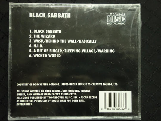 Black Sabbath "Black Sabbath" (CD)-CDs-UnDigable Digs