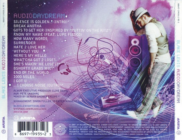 Blake Lewis "Audio Day Dream" (CD)-CDs-UnDigable Digs