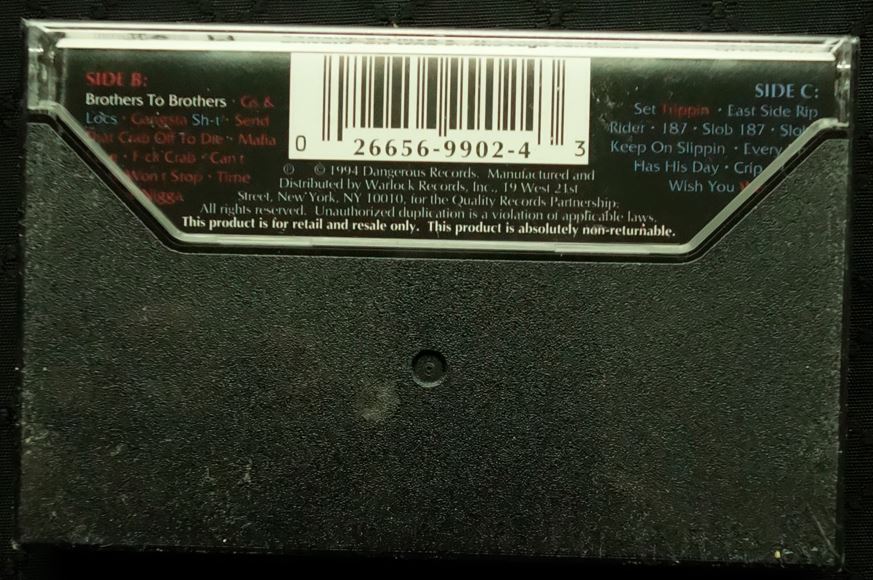 Bloods & Crips "Bangin' On Wax 2...The Saga Continues"-Cassette Tapes-UnDigable Digs