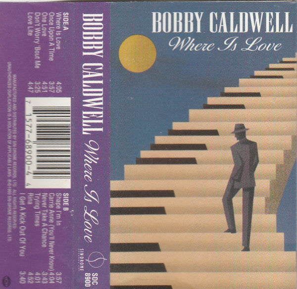 Bobby Caldwell "Where Is Love"-Cassette Tapes-UnDigable Digs