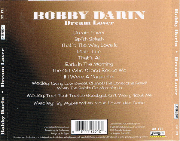 Bobby Darin "Dream Lover" (CD)-CDs-UnDigable Digs