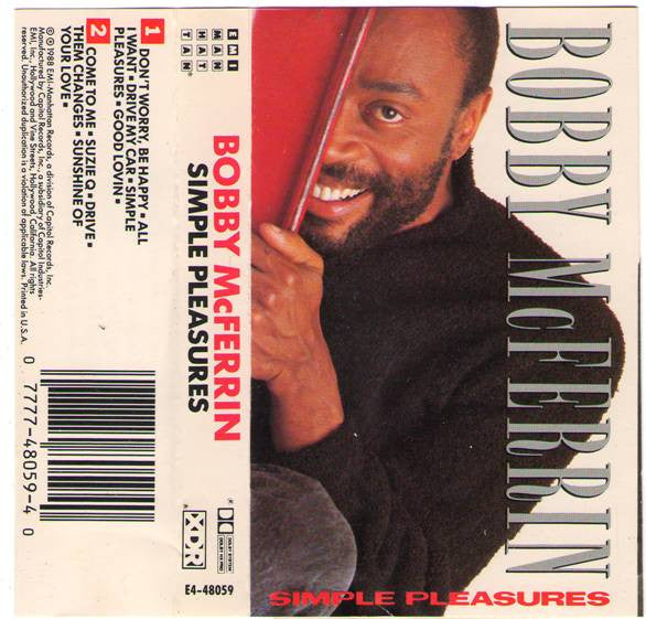 Bobby McFerrin "Simple Pleasures"-Cassette Tapes-UnDigable Digs