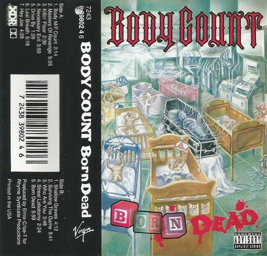 Body Count "Born Dead"-Cassette Tapes-UnDigable Digs