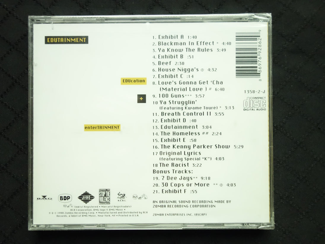 Boogie Down Productions ‎"Edutainment" (CD)-CDs-UnDigable Digs