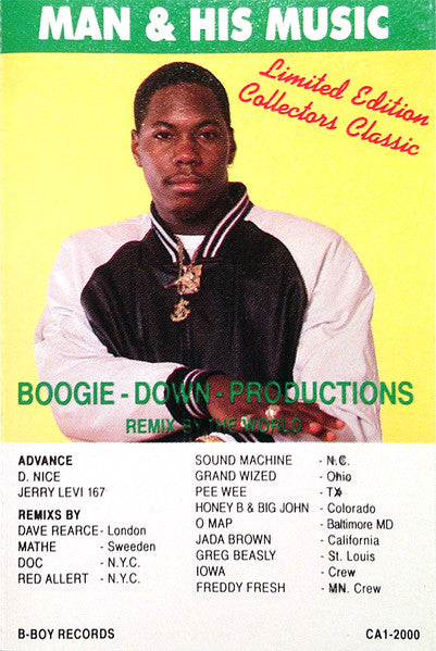 Boogie Down Productions "Man & His Music"-Cassette Tapes-UnDigable Digs