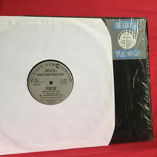 Boogie Down Productions "Poetry / Elementary" (12" Single)-Vinyl Records-UnDigable Digs