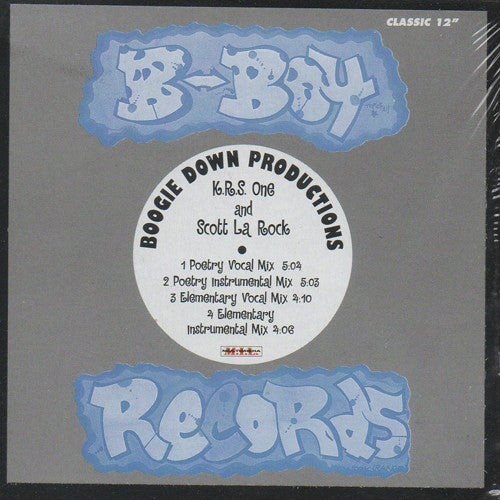 Boogie Down Productions "Poetry / Elementary" (12" Single)-Vinyl Records-UnDigable Digs