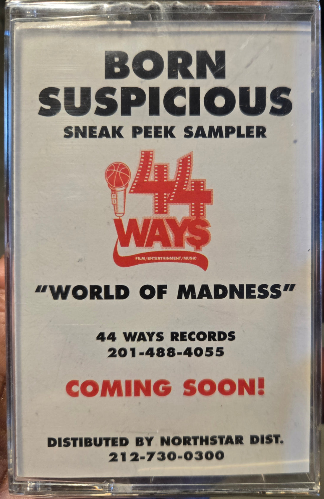 Born Suspicious "World Of Madness" (Sneak Peek Sampler)-Cassette Tapes-UnDigable Digs
