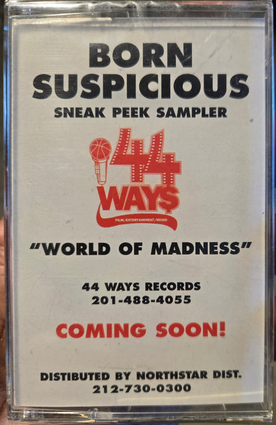 Born Suspicious "World Of Madness" (Sneak Peek Sampler)-Cassette Tapes-UnDigable Digs