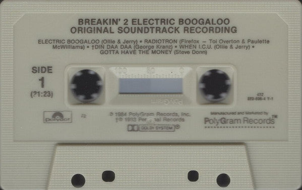Breakin' 2: Electric Boogaloo (Original Soundtrack Recording)-Cassette Tapes-UnDigable Digs