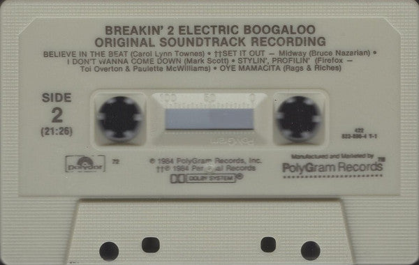 Breakin' 2: Electric Boogaloo (Original Soundtrack Recording)-Cassette Tapes-UnDigable Digs