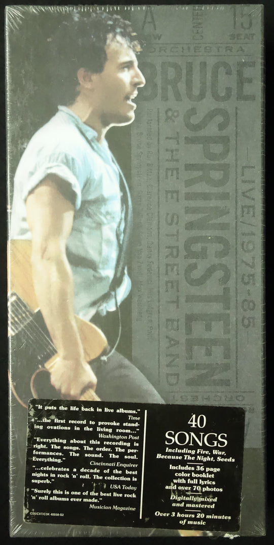 Bruce Springsteen & The E-Street Band "Live/1975-85" (3xCassette LongBox)-Cassette Tapes-UnDigable Digs