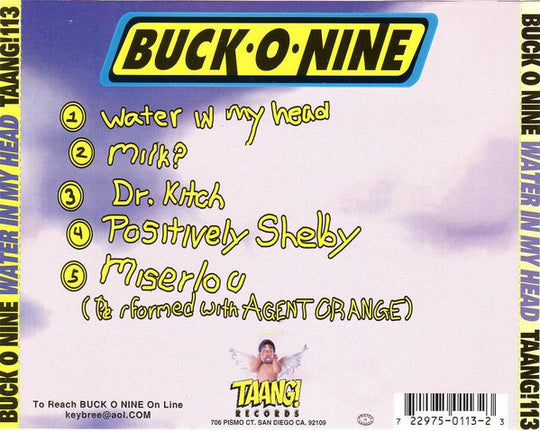 Buck-O-Nine "Water In My Head" (CD)-CDs-UnDigable Digs