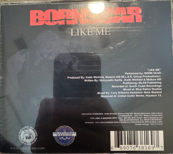 Burn Scar "Like Me" (CD Single)-CDs-UnDigable Digs