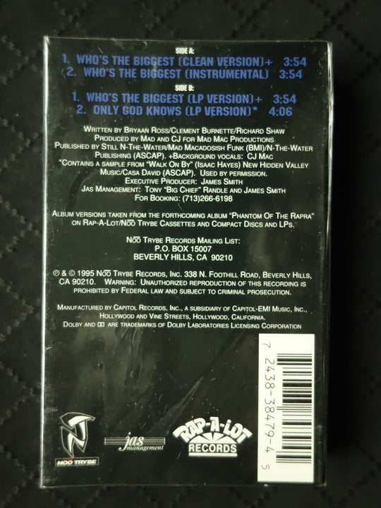 Bushwick Bill f; CJ (of Mad CJ Mac) "Who's The Biggest" (Single)-Cassette Tapes-UnDigable Digs
