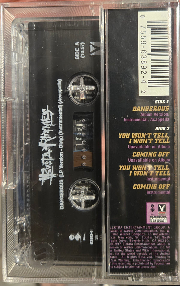 Busta Rhymes "Dangerous" (Maxi-Single)-Cassette Tapes-UnDigable Digs